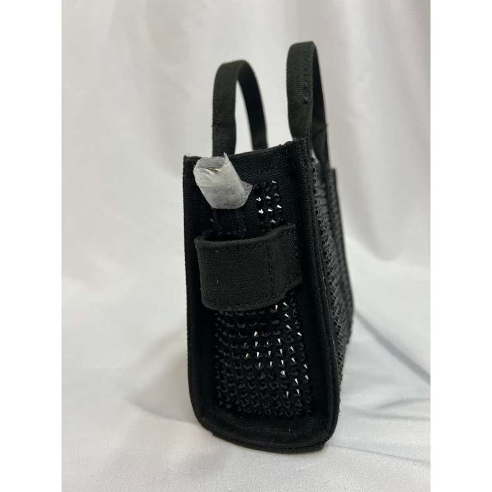 NWT! Marc Jacobs The MINI Crystal Canvas Tote bag BLACK - Picture 4 of 13